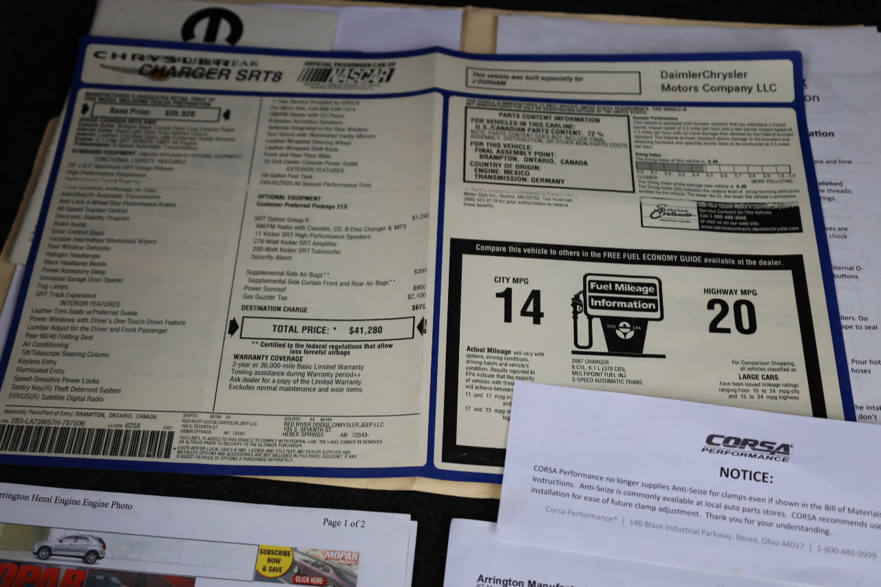 Used 2007 Dodge Charger SRT8 w/ SRT Option Group II image 34