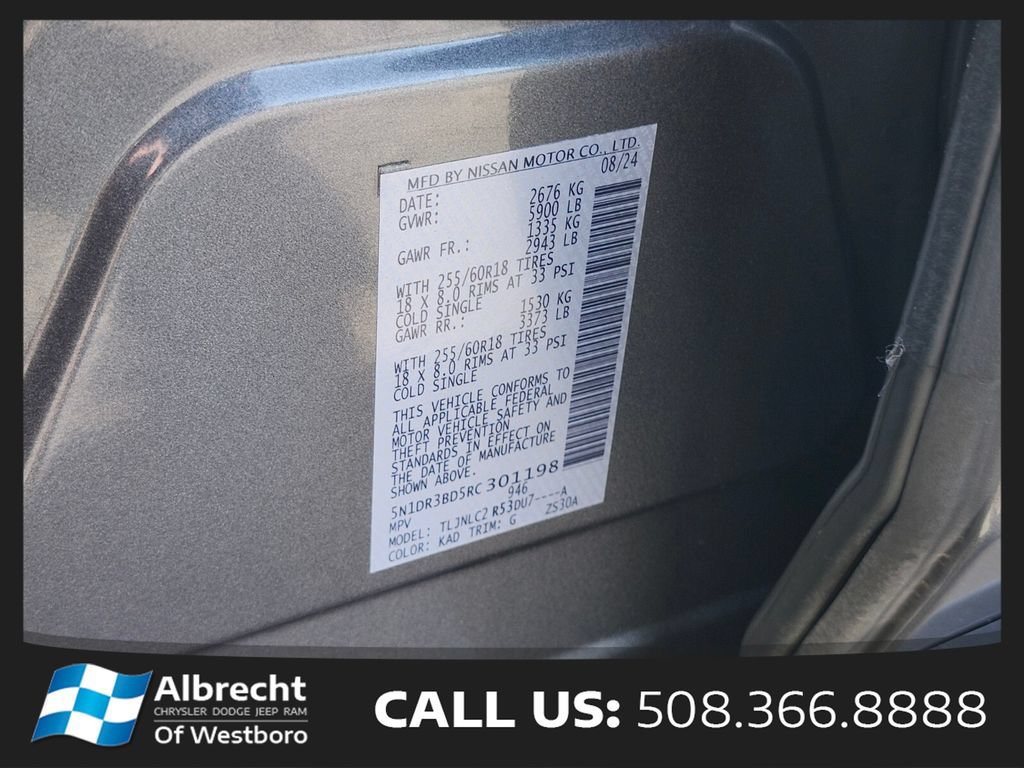 Used 2024 Nissan Pathfinder SV w/ SV Premium Package AWD/4WD image 38