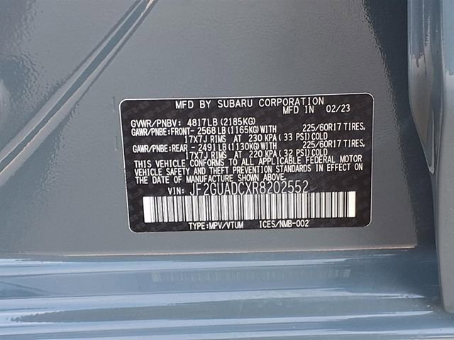 Certified 2024 Subaru Crosstrek 2.0i Premium AWD/4WD image 9