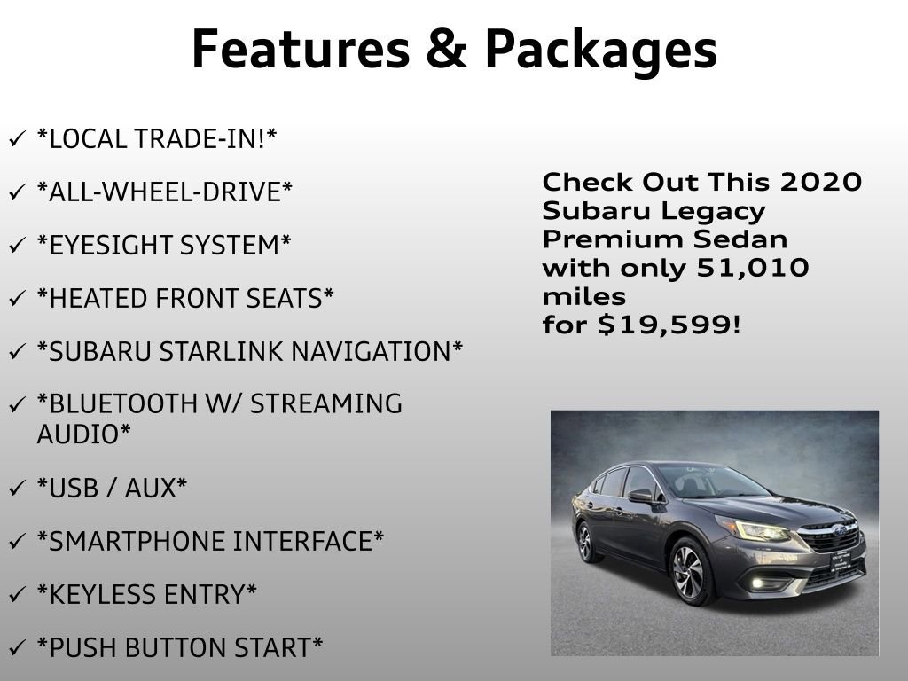 Used 2020 Subaru Legacy Premium image 4