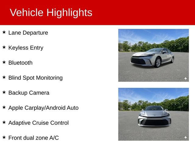 Used 2025 Toyota Camry LE w/ Convenience Package AWD/4WD image 2