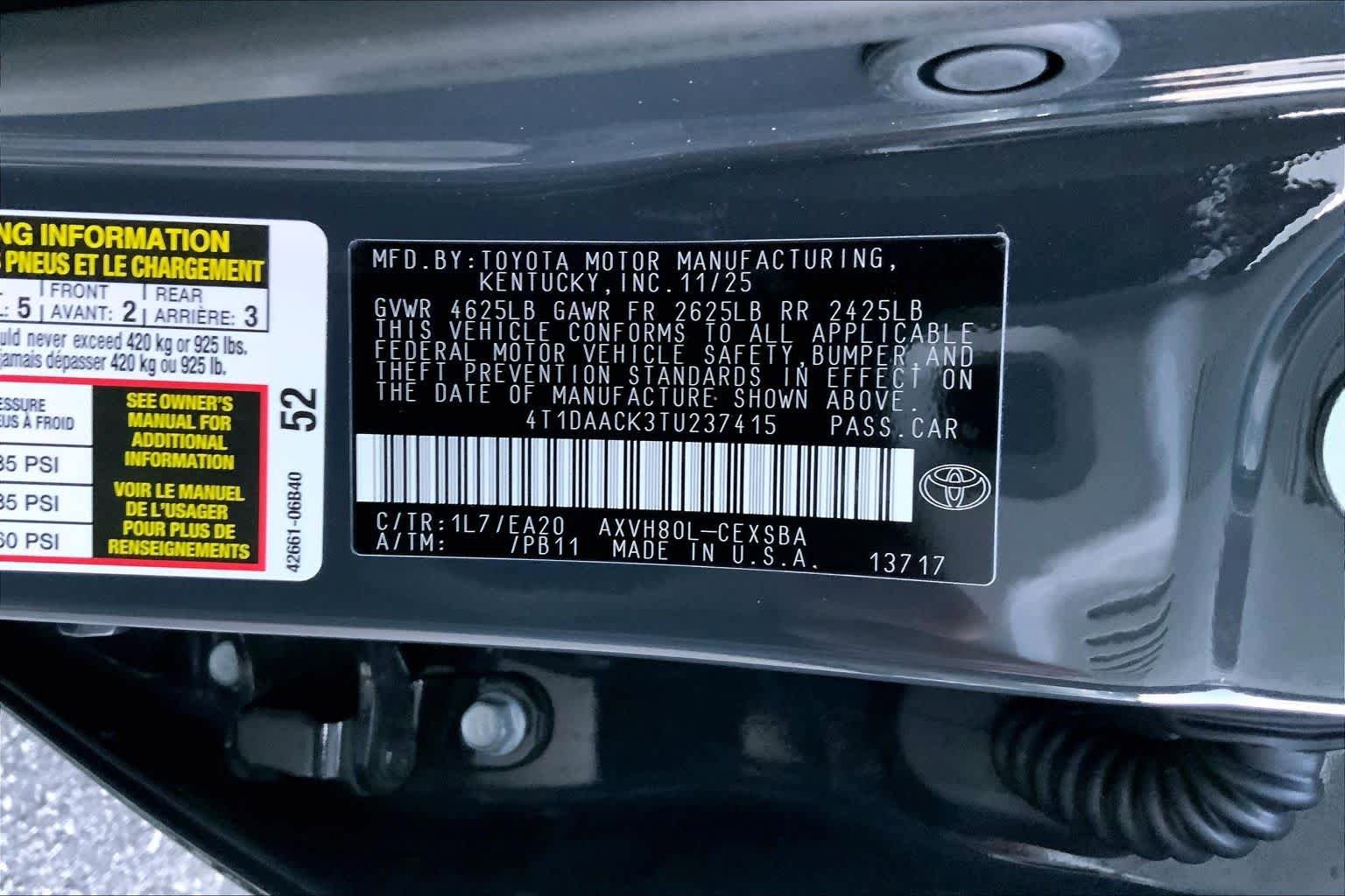 Used 2026 Toyota Camry SE FWD image 31