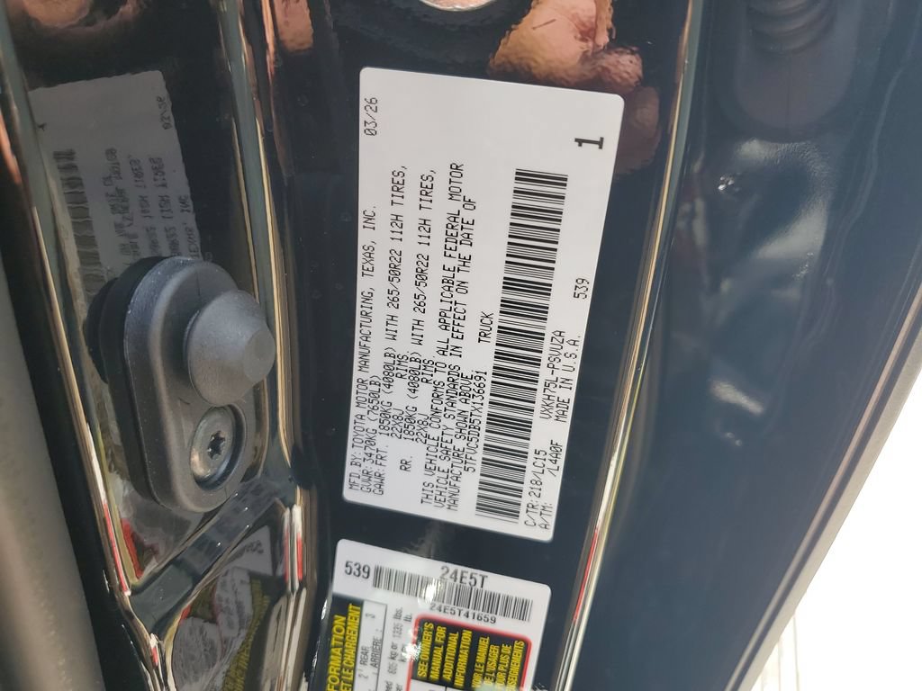 Certified 2026 Toyota Tundra Capstone AWD/4WD image 29