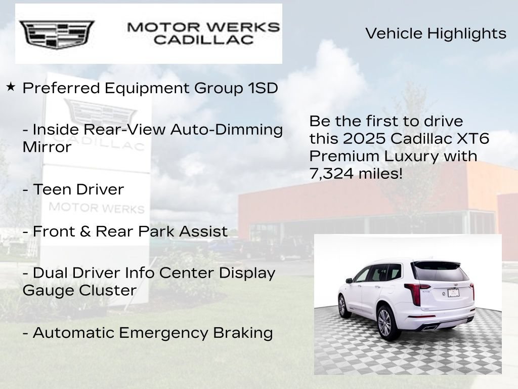 Certified 2025 Cadillac XT6 Premium Luxury w/ Platinum Package AWD/4WD image 7
