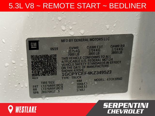 Used 2019 Chevrolet Silverado 1500 Custom Trail Boss w/ Custom Convenience Package image 29