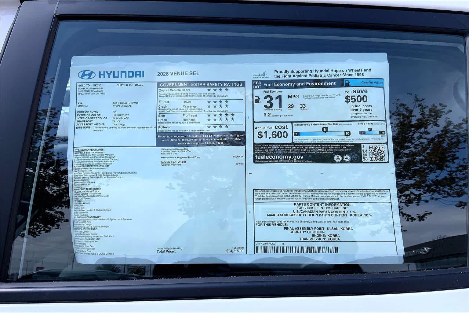 New 2026 Hyundai Venue SEL FWD image 18