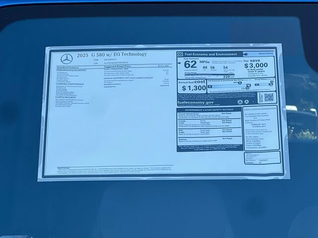 New 2025 Mercedes-Benz G 580 w/ EQ Technology image 27