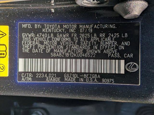 Used 2019 Lexus ES 350 w/ Premium Package FWD image 25