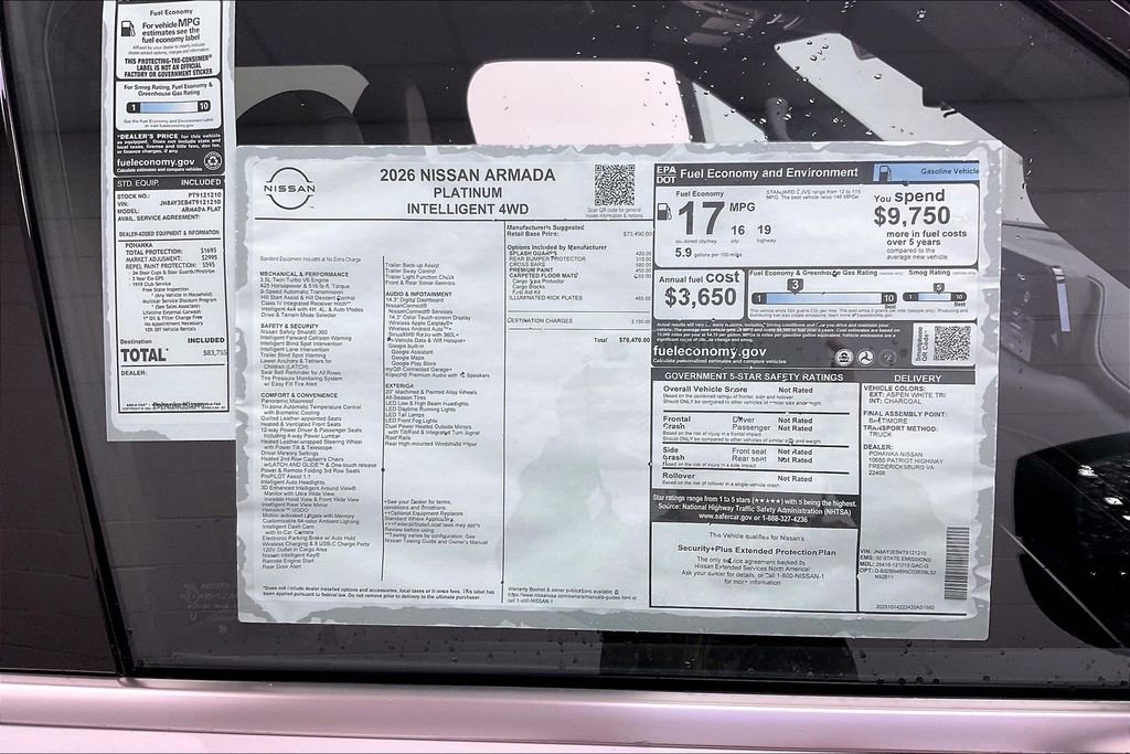 New 2026 Nissan Armada Platinum image 14