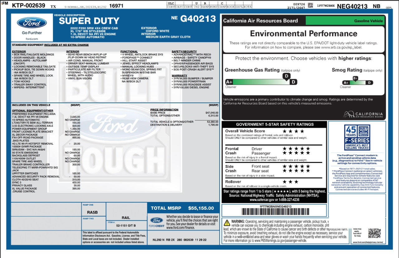 Used 2022 Ford F250 XL w/ Power Equipment Group AWD/4WD image 4