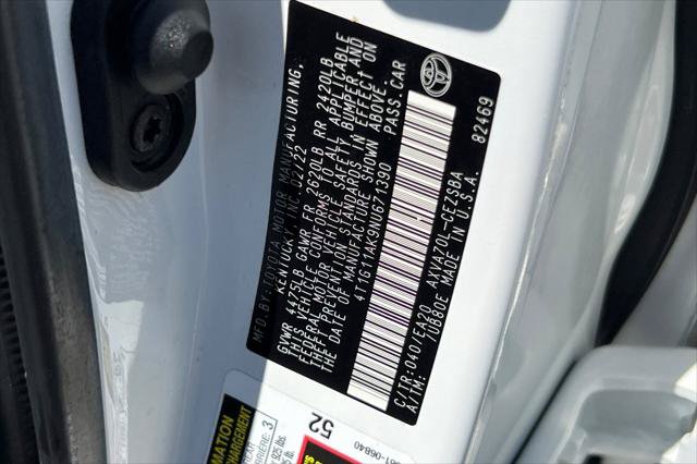 Certified 2022 Toyota Camry SE FWD image 30