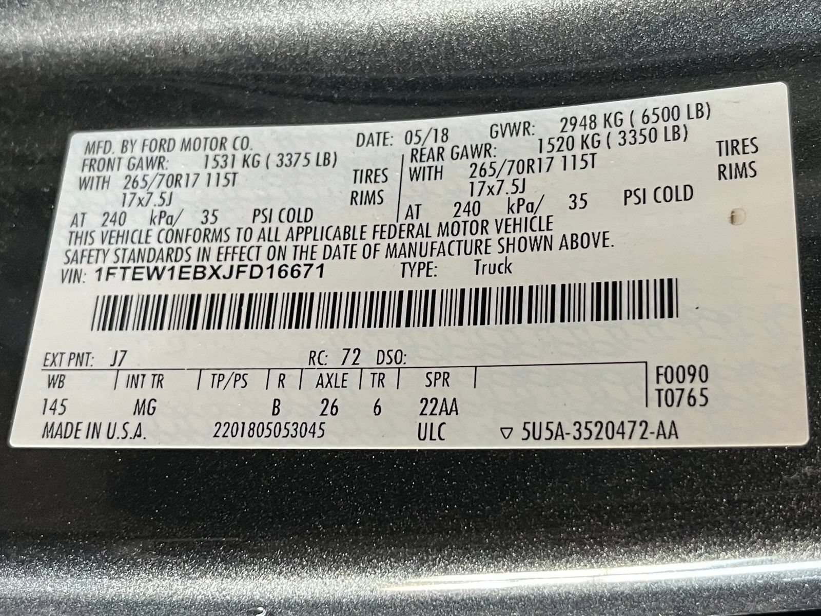 Used 2018 Ford F150 XLT AWD/4WD image 18