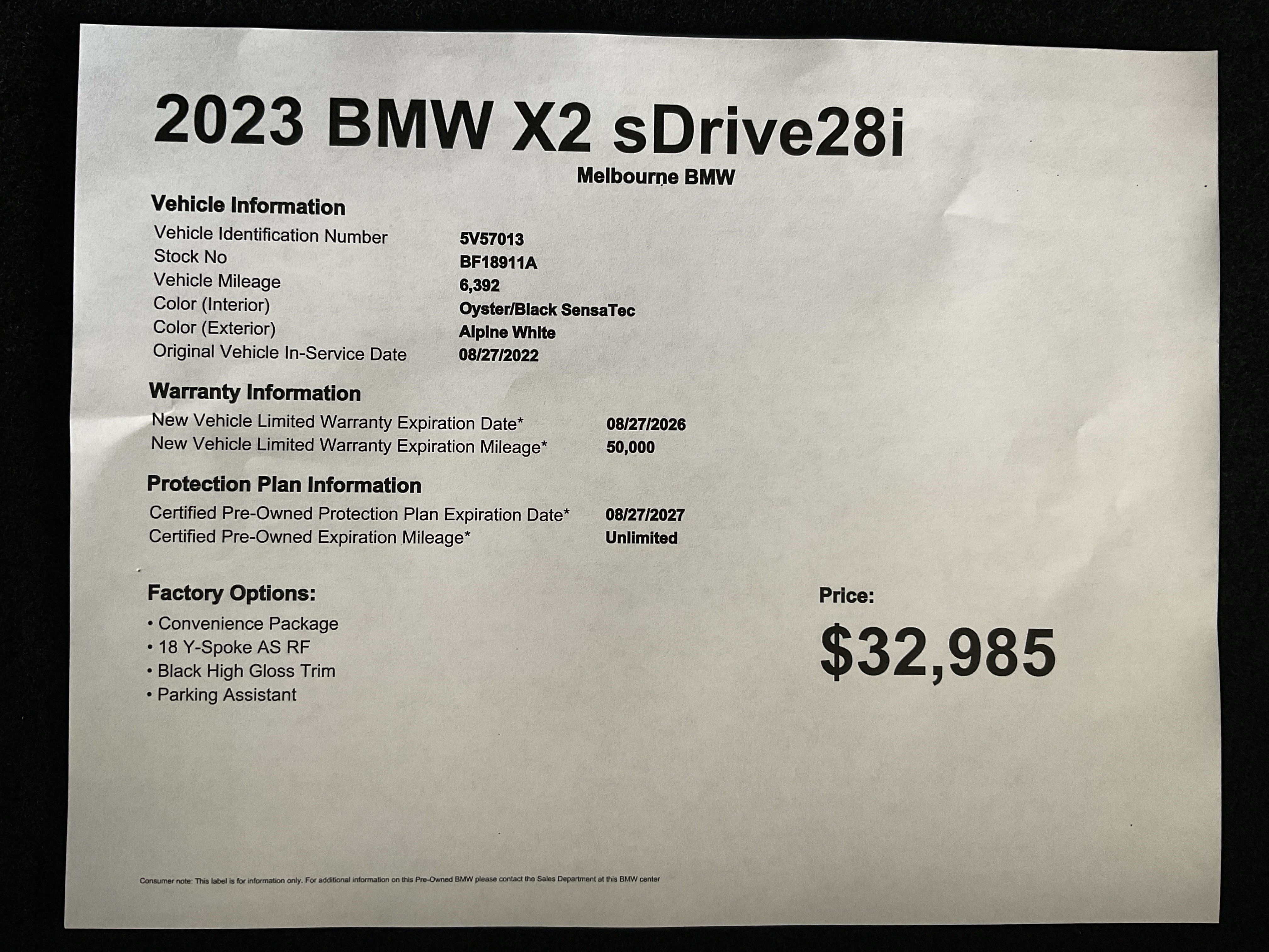 Used 2023 BMW X2 sDrive28i w/ Convenience Package FWD image 33