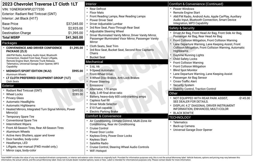 Certified 2023 Chevrolet Traverse LT FWD image 7