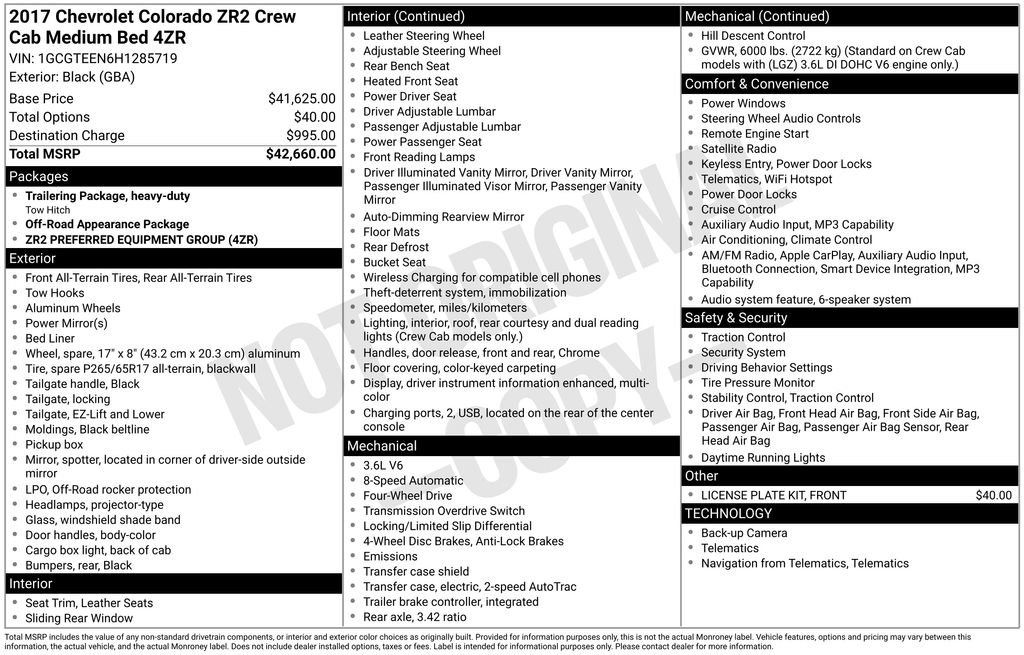 Used 2017 Chevrolet Colorado ZR2 image 13