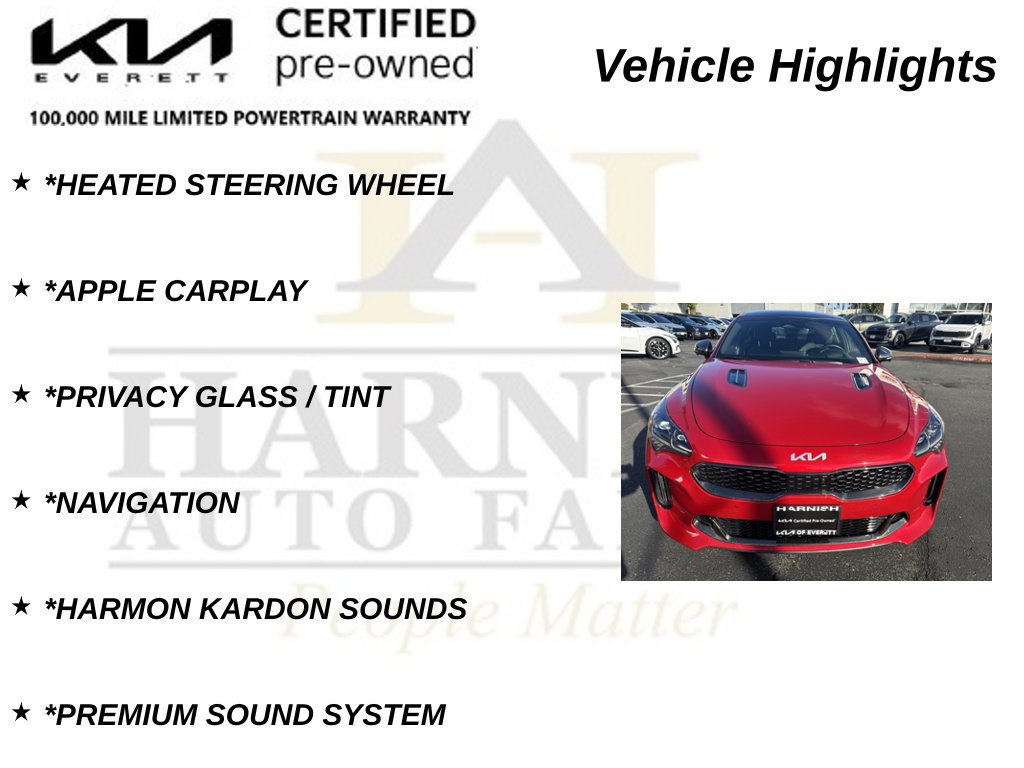 Certified 2022 Kia Stinger GT2 AWD/4WD image 22