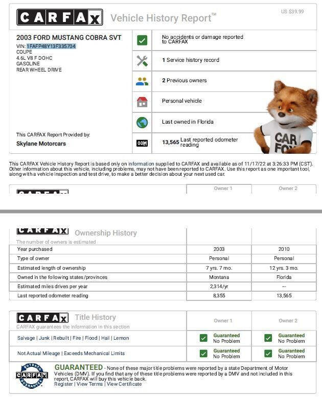 Used 2003 Ford Mustang Cobra image 5