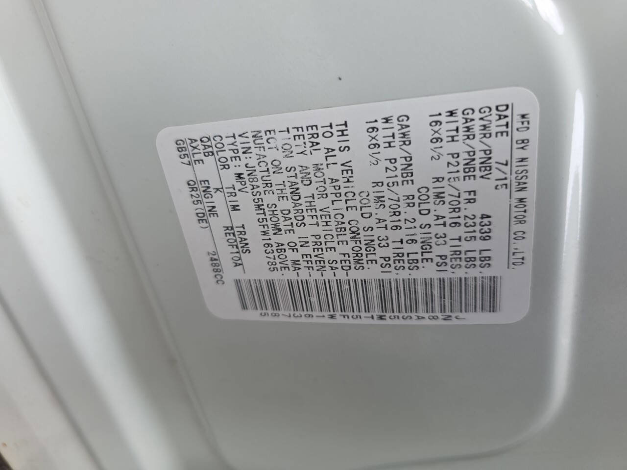 Used 2015 Nissan Rogue S w/ Convenience Package image 32