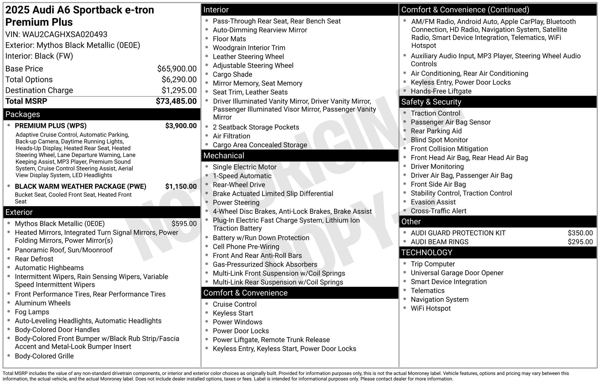 Used 2025 Audi A6 e-tron Premium Plus w/ Premium Plus image 7