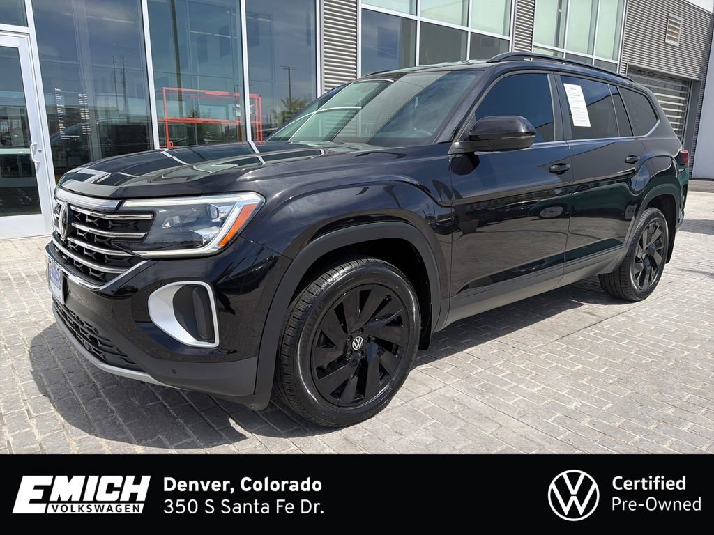 Certified 2024 Volkswagen Atlas SE w/ Black Wheel Package AWD/4WD image 1