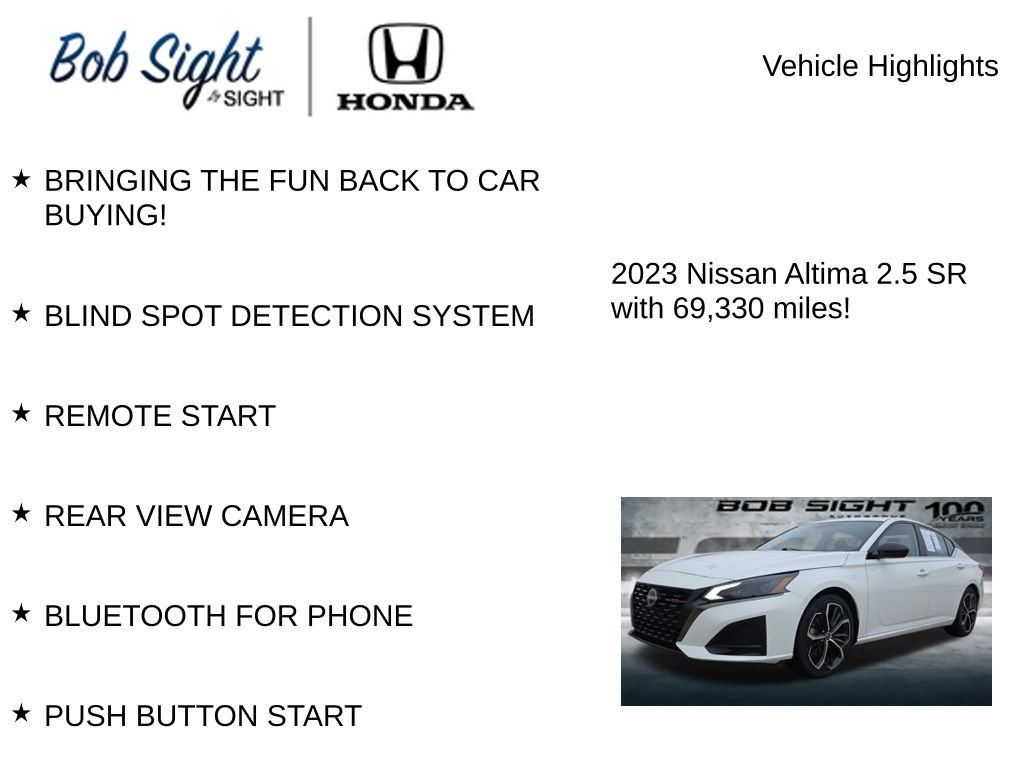 Used 2023 Nissan Altima 2.5 SR image 3