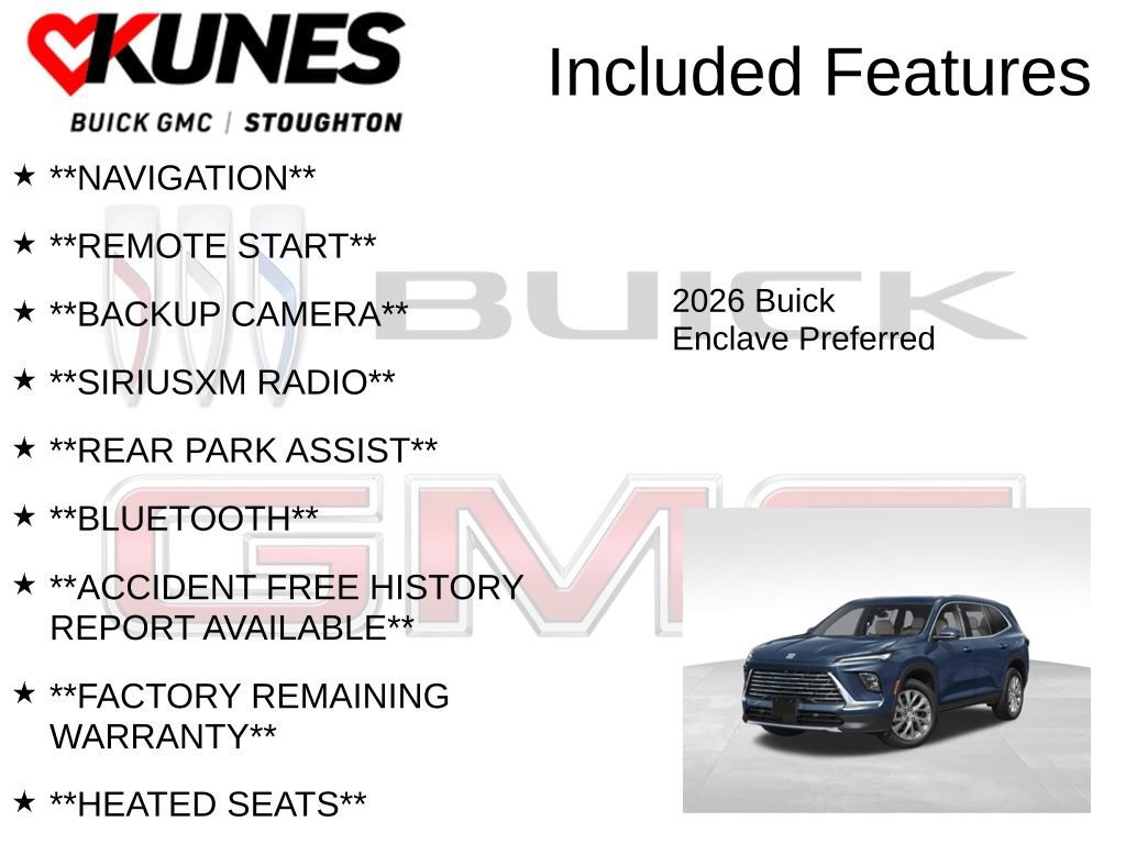 New 2026 Buick Enclave Preferred w/ Power Package image 2