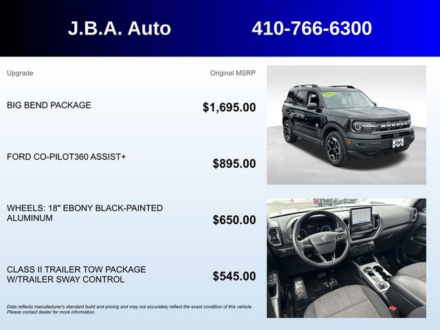 Used 2021 Ford Bronco Sport Big Bend w/ Big Bend Package AWD/4WD image 5