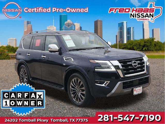 Certified 2021 Nissan Armada Platinum w/ Captain's Chairs Package