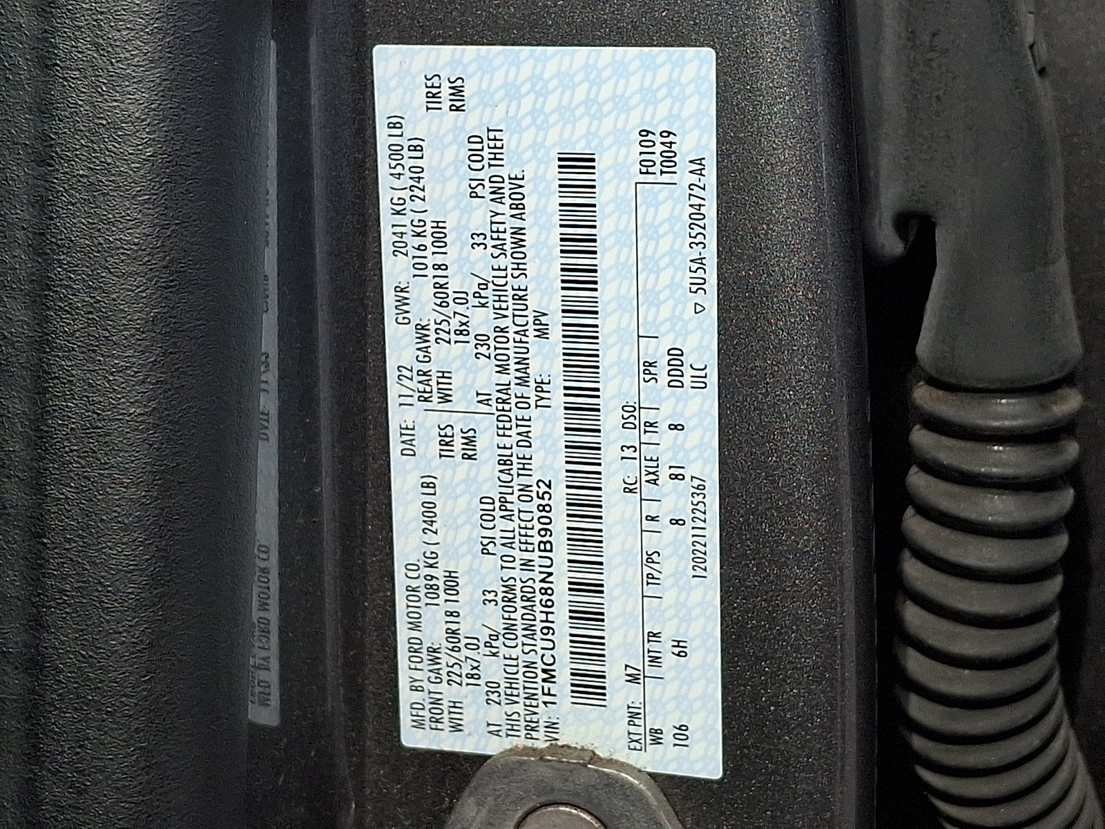 Certified 2022 Ford Escape SEL AWD/4WD image 33