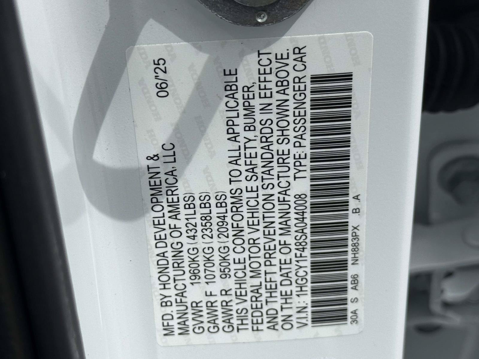 Certified 2025 Honda Accord SE image 25