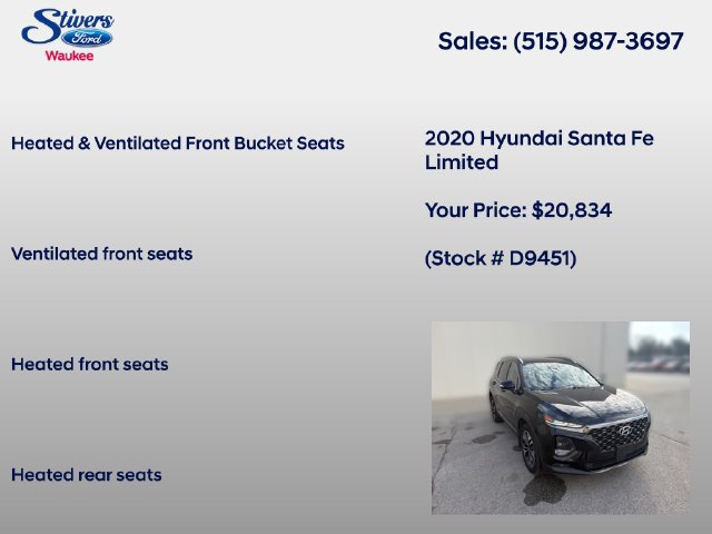 Used 2020 Hyundai Santa Fe Limited AWD/4WD image 16