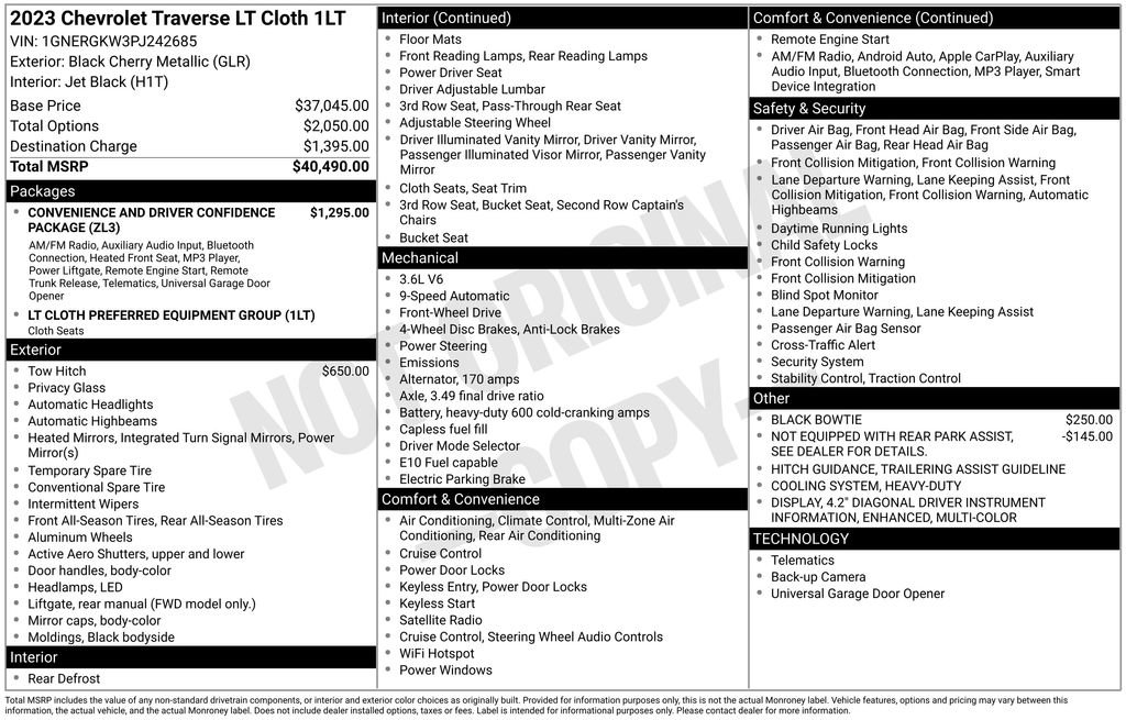 Certified 2023 Chevrolet Traverse LT image 7