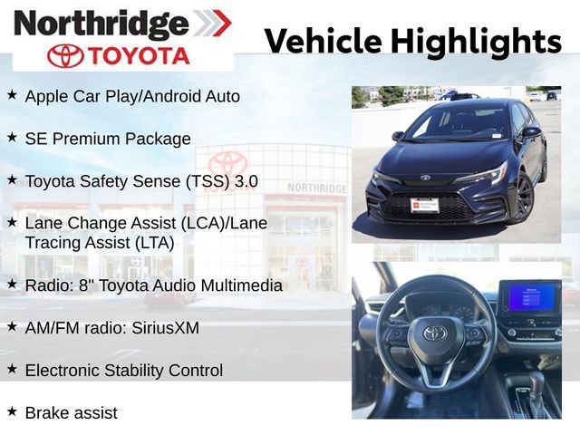 Certified 2024 Toyota Corolla SE w/ SE Premium Package image 2
