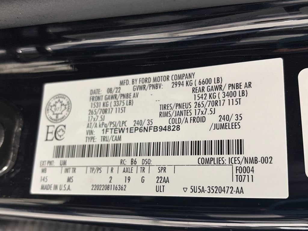 Used 2022 Ford F150 XLT w/ Trailer Tow Package AWD/4WD image 9