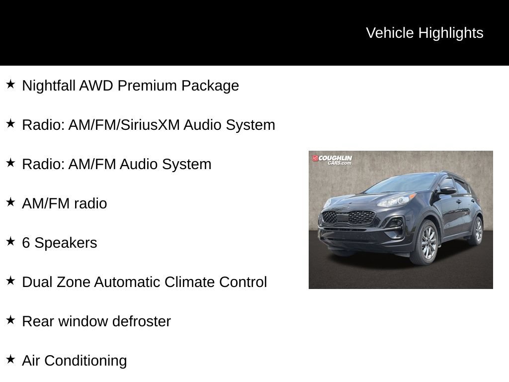 Used 2022 Kia Sportage Nightfall Edition w/ Nighfall AWD Premium Package video 2