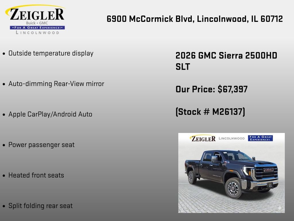 New 2026 GMC Sierra 2500 SLT AWD/4WD image 30