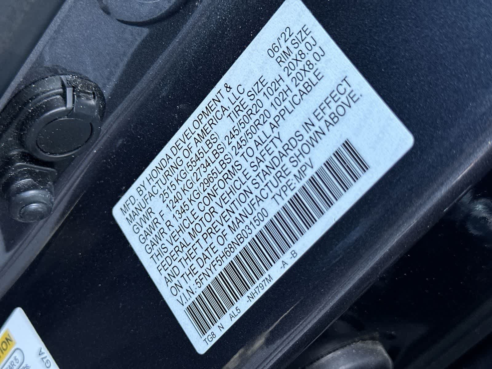 Used 2022 Honda Pilot Touring image 23