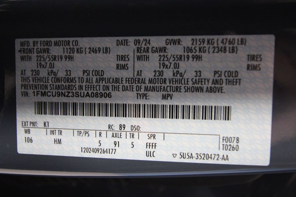 Used 2025 Ford Escape ST-Line Select w/ Tech Pack #1 AWD/4WD image 42