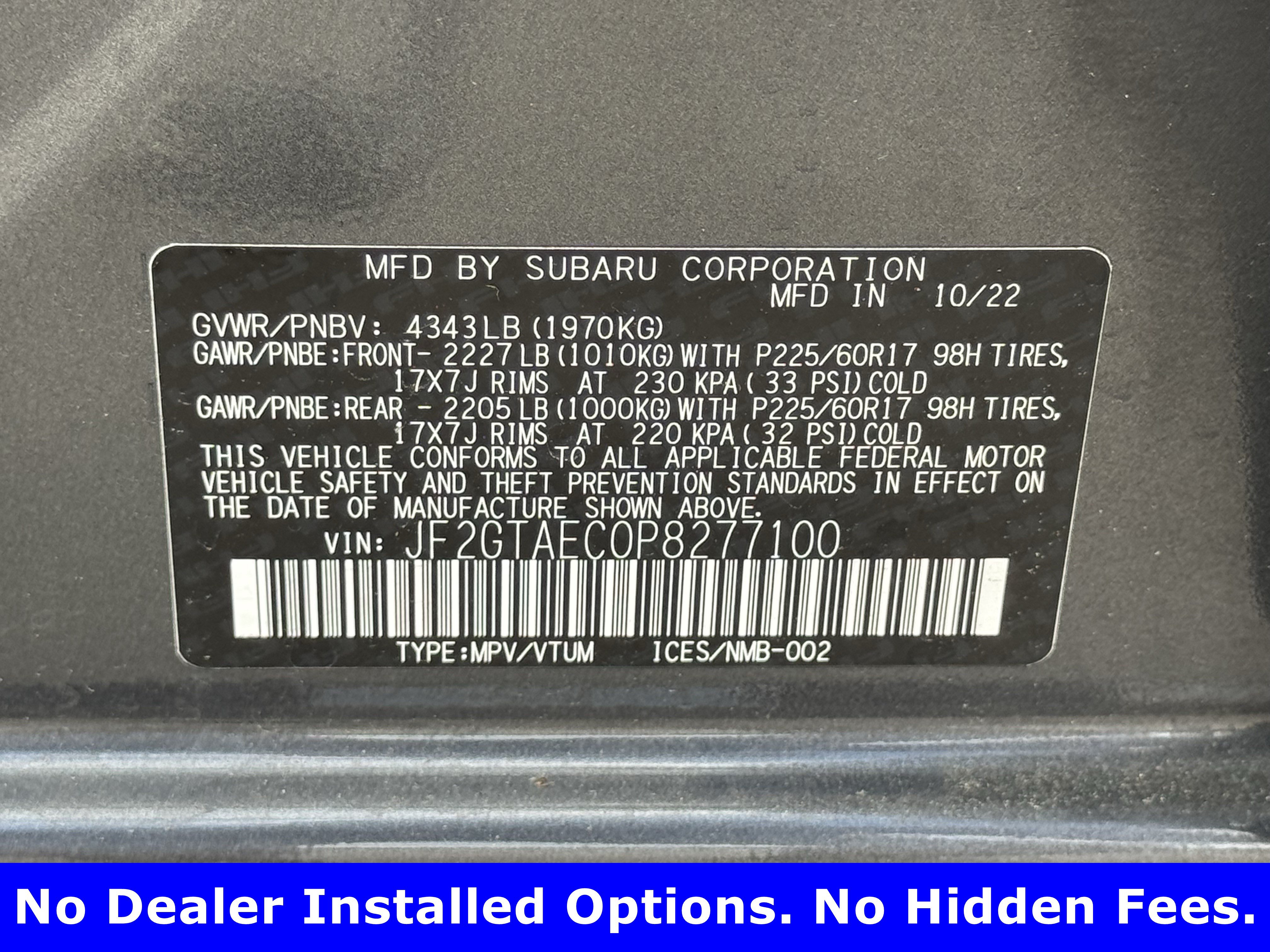 Used 2023 Subaru Crosstrek 2.0i Premium AWD/4WD image 27