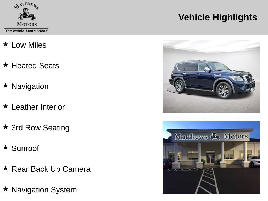 Used 2019 Nissan Armada SL w/ Premium Package RWD image 14