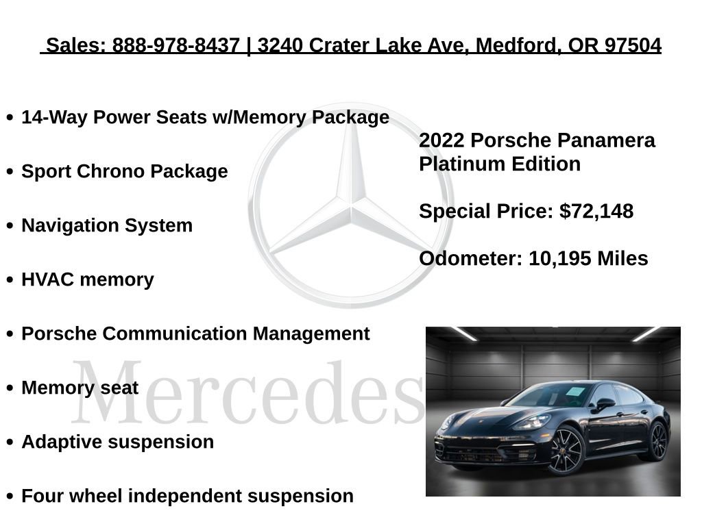 Used 2022 Porsche Panamera Platinum Edition image 5