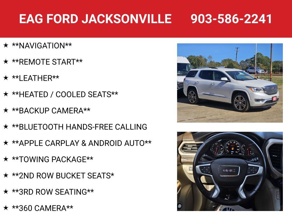 Used 2019 GMC Acadia Denali w/ Technology Package image 4