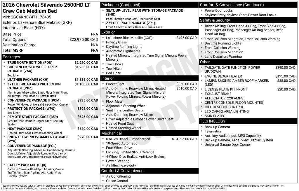 New 2026 Chevrolet Silverado 2500 LT w/ All Star Edition AWD/4WD image 35