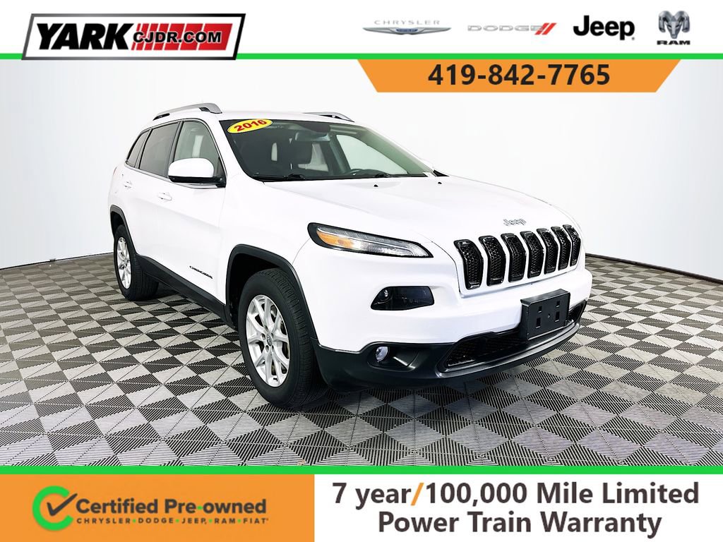 Certified 2016 Jeep Cherokee Latitude w/ Cold Weather Group AWD/4WD 360° Tour