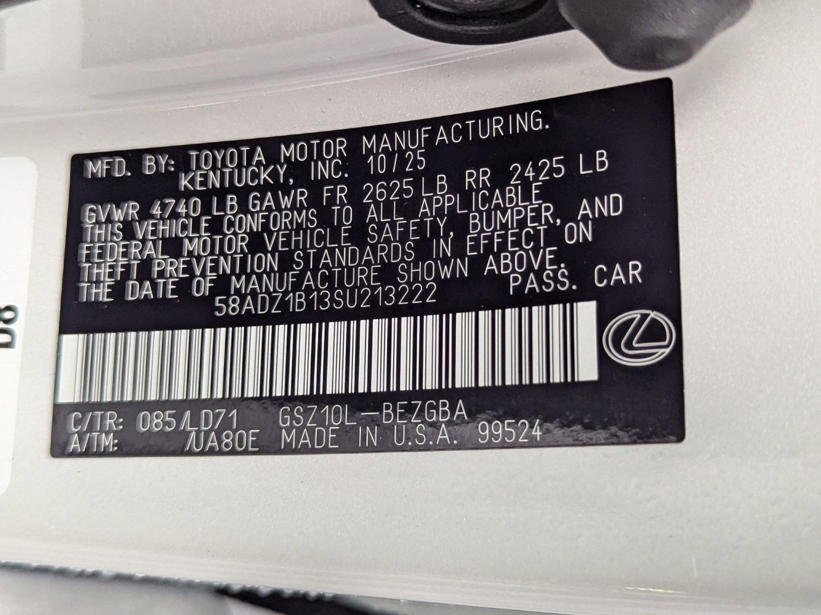 New 2025 Lexus ES 350 w/ Premium Package image 19