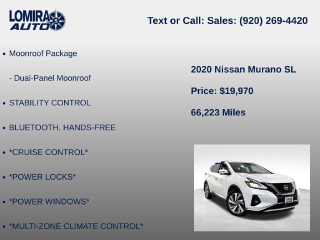 Used 2020 Nissan Murano SL AWD/4WD image 8