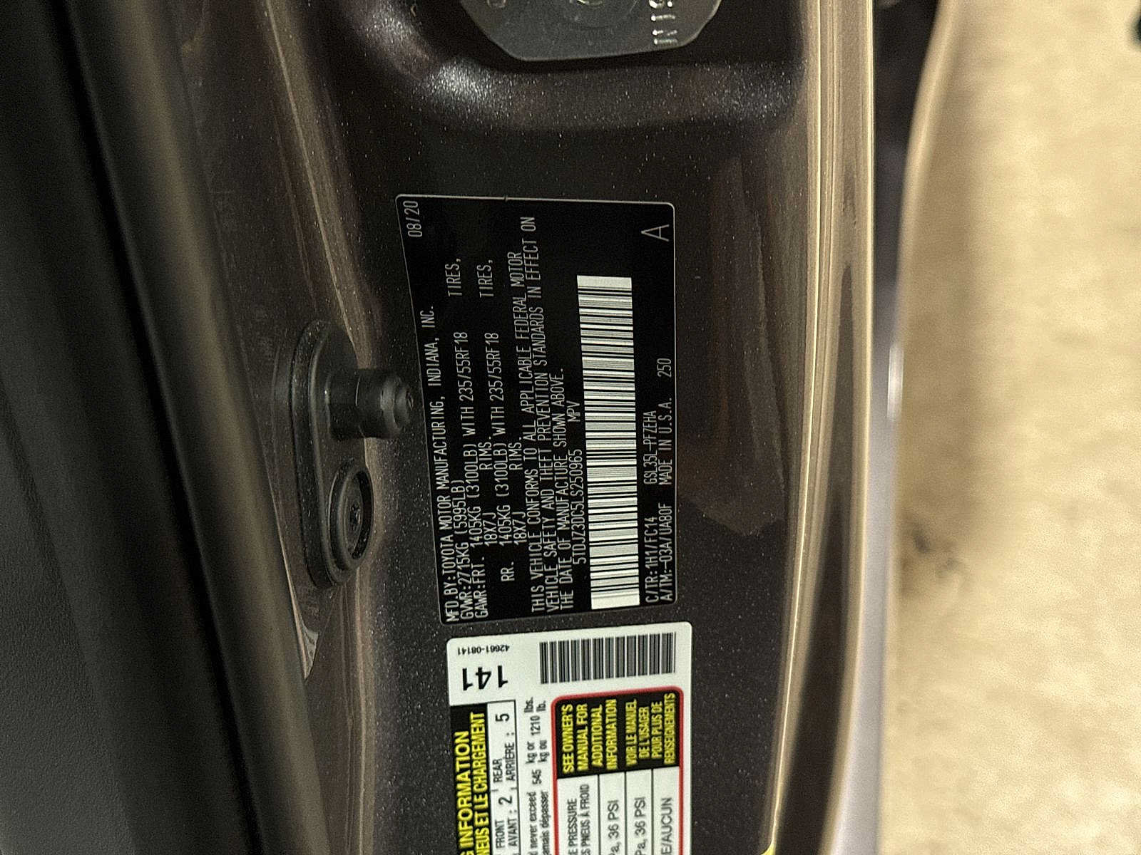 Used 2020 Toyota Sienna LE w/ LE Preferred Package AWD/4WD image 14