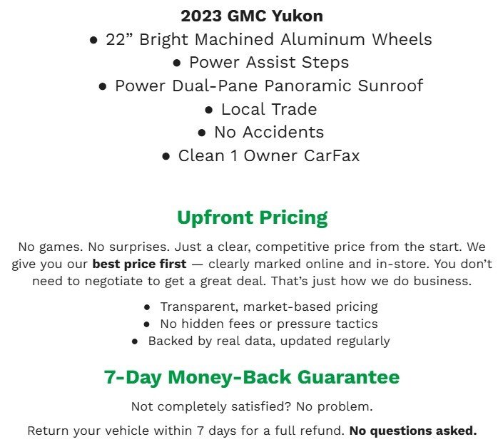 Used 2023 GMC Yukon XL Denali w/ Max Trailering Package image 2