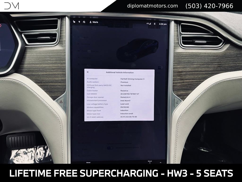 Used 2016 Tesla Model S 60D AWD/4WD image 36