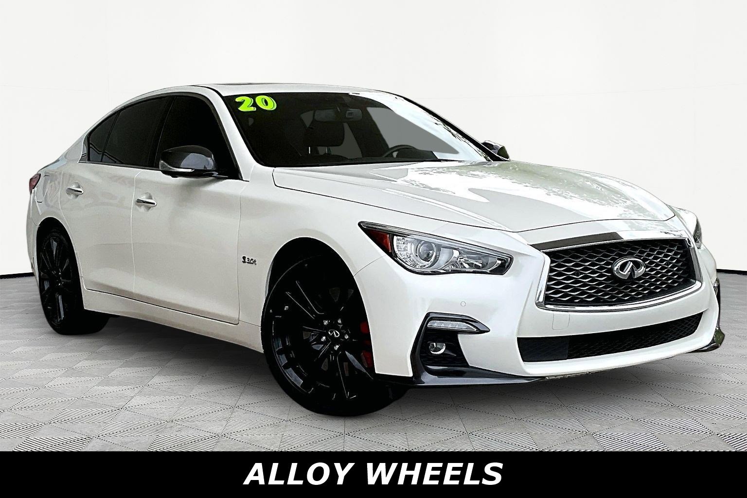 Used 2020 INFINITI Q50 Red Sport 400 w/ Proactive Package AWD/4WD image 3